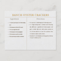 Ranch Oyster Crackers Recipe Thanksgiving Food