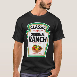 Ranch Sauce Green Salad Dressing Condiment Diy Hal T-Shirt