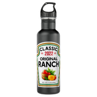 Ranch Sauce Green Salad Dressing Halloween Costume 710 Ml Water Bottle