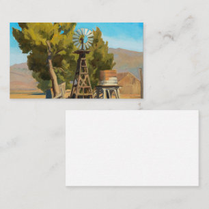 Ranch Windmill, Carson, Nevada by Maynard Dixon Business Card