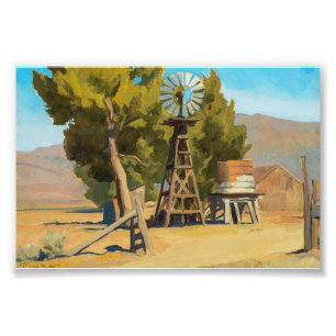 Ranch Windmill, Carson, Nevada by Maynard Dixon Photo Print