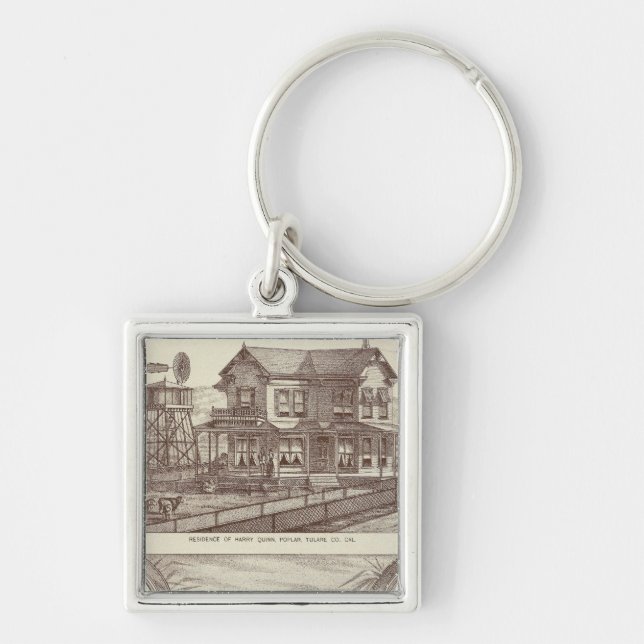 Ranches, Poplar, Cal Key Ring (Front)