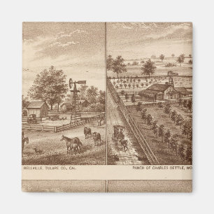 Ranches, stables, Tulare Co, Cal Magnet