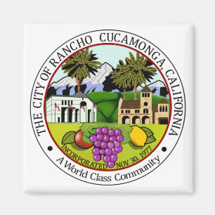 Rancho Cucamonga (California) City Seal Magnet
