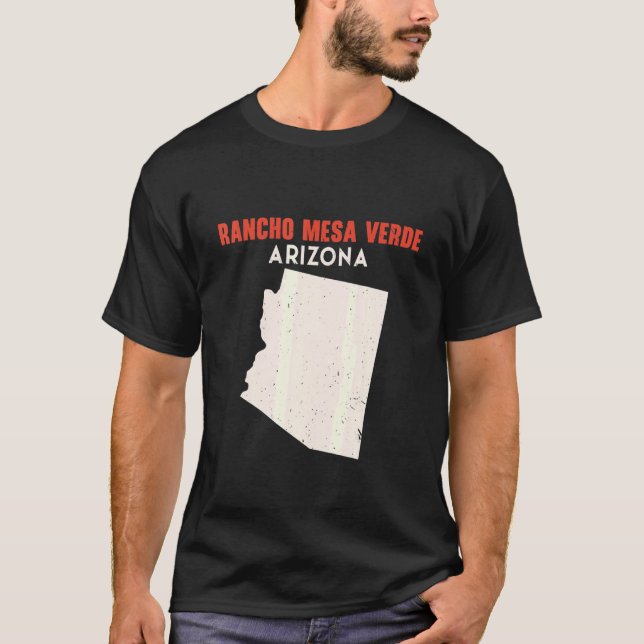 Rancho Mesa Verde Arizona USA State America Travel T-Shirt (Front)