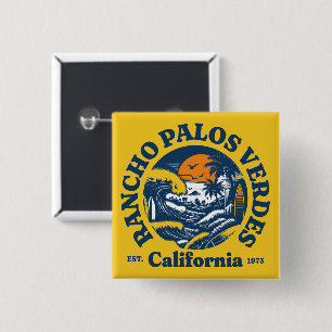 Rancho Palos Verdes,California 15 Cm Square Badge