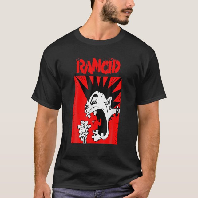 Rancid Poster Funny Design Tee (Front)