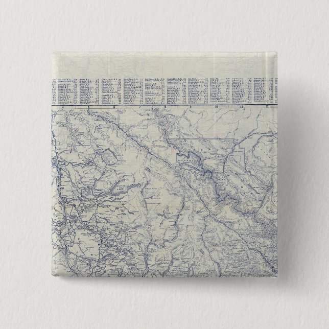 Rand McNally Official 1925 Auto Trails Map 2 15 Cm Square Badge (Front)