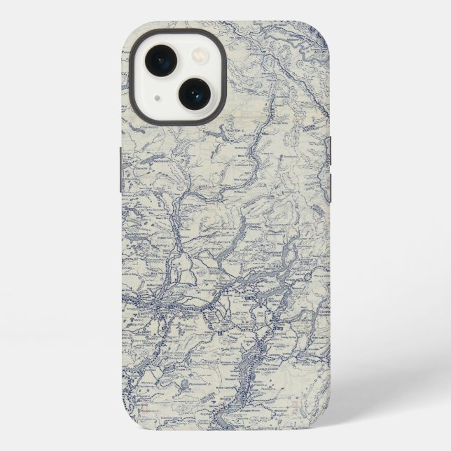 Rand McNally Official 1925 Auto Trails Map 2 iPhone Case (Back)