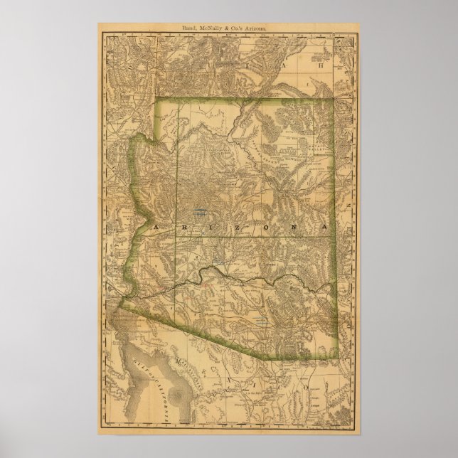 Rand McNally's Arizona Poster (Front)