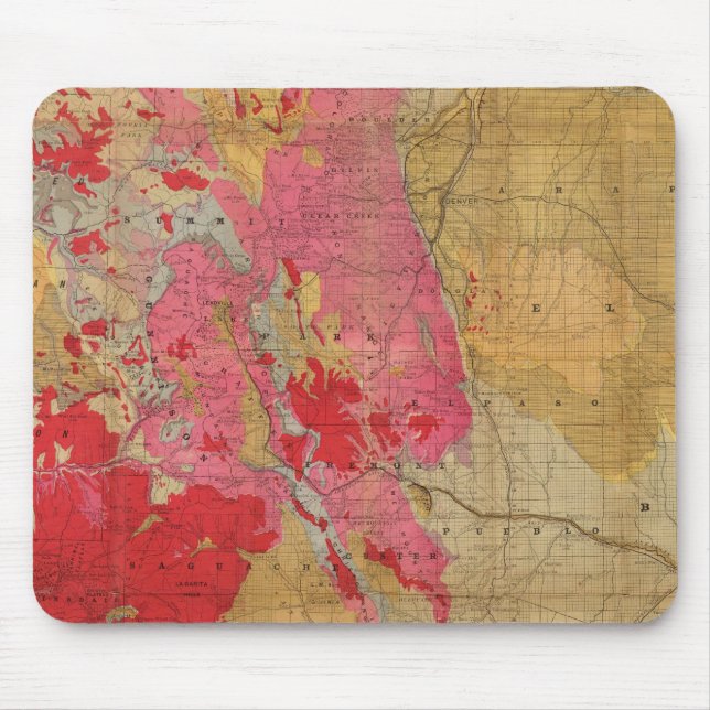 Rand McNally's new geological map Mouse Mat (Front)