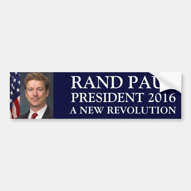 RAND PAUL 2016 BUMPER STICKER (Front)