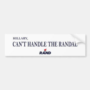 Rand Paul beats Hillary 2016 Bumper Sticker