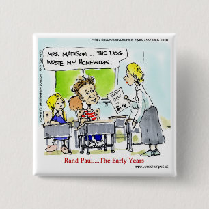 Rand Paul The Early Years Funny 15 Cm Square Badge