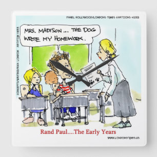 Rand Paul The Early Years Funny Wall Clock