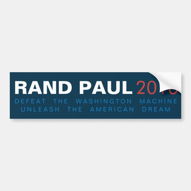 Rand Paul Unleash the American Dream Bumper Sticker (Front)