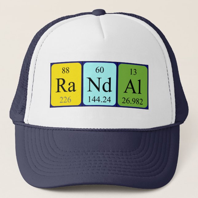 Randal periodic table name hat (Front)