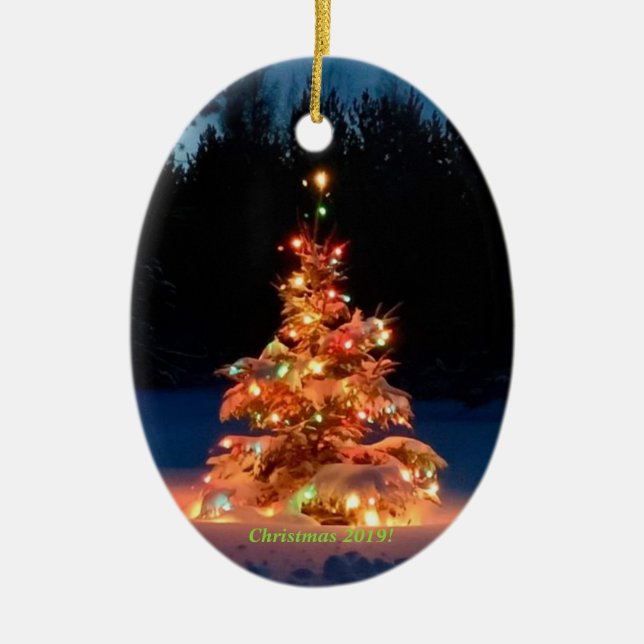 Randall Christmas 2019 Ceramic Tree Decoration (Front)