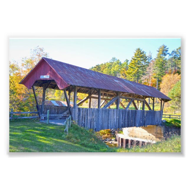 Randall Covered Bridge, Lyndonville, Vermont Photo Print (Front)
