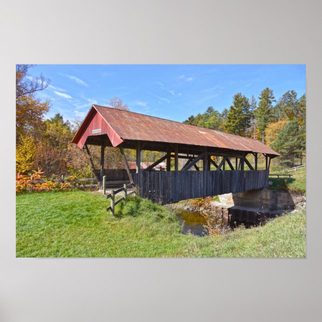 Randall Covered Bridge, Vermont Poster (Front)