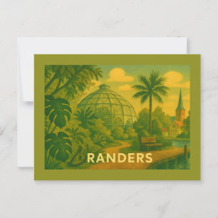 Randers Denmark Domes Postcard