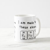 Randi periodic table name mug (Front Right)