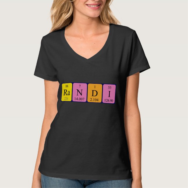 Randi periodic table name shirt (Front)