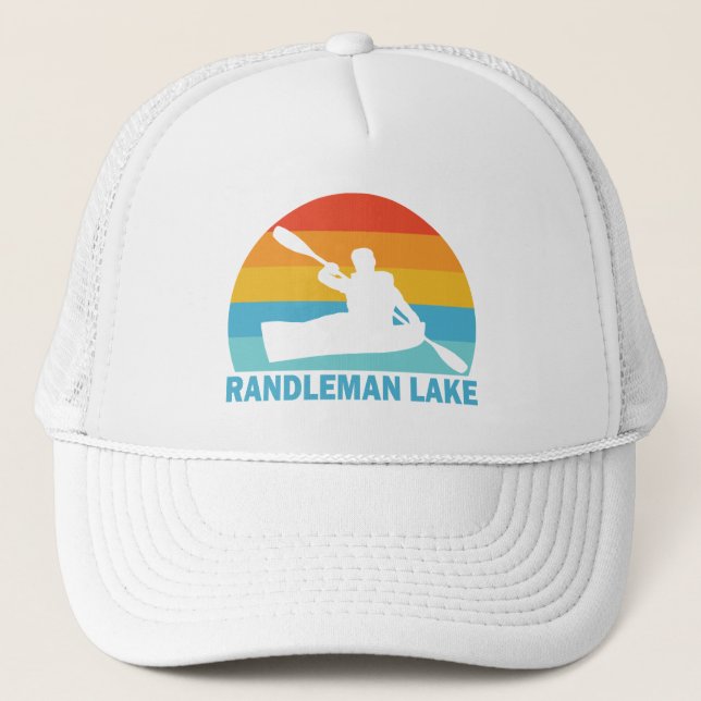Randleman Lake North Carolina Kayak Trucker Hat (Front)