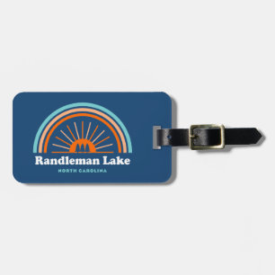 Randleman Lake North Carolina Rainbow Luggage Tag