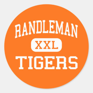 Randleman - Tigers - High - Randleman Classic Round Sticker