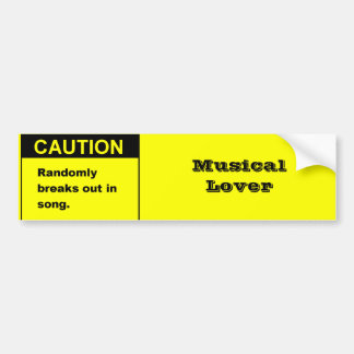 Randmon Song Bumper Sticker