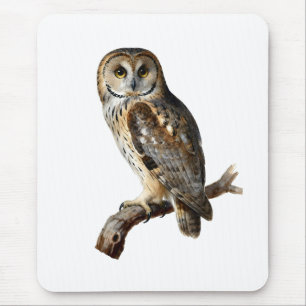 “Randolph” - A Watchful Silence, An Owl’s Portrait Mouse Mat