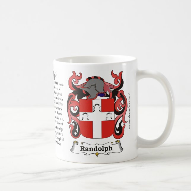 Randolph Family Coat of Arms Mug (Right)