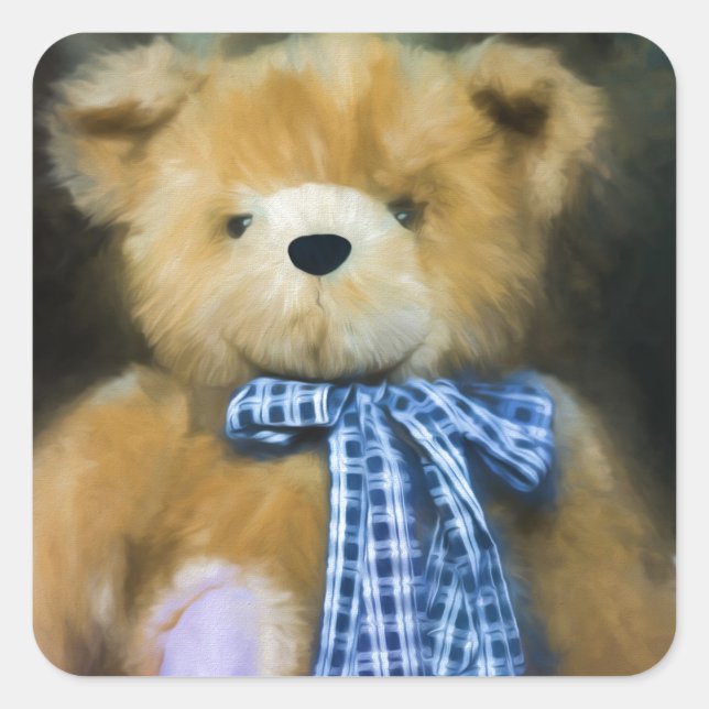 Randolph - Fuzzy Wuzzy Square Sticker (Front)