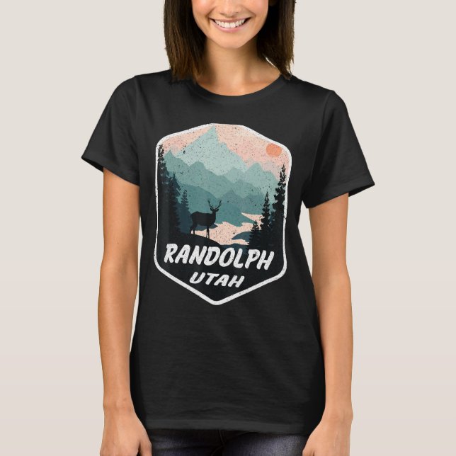 Randolph Utah Ut Mountains Hike Hiking Souvenir T-Shirt (Front)