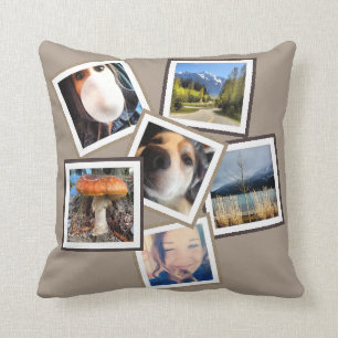 Random 6 Instagram Photo Collage Cushion