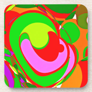 Random Abstract Pattern Coaster
