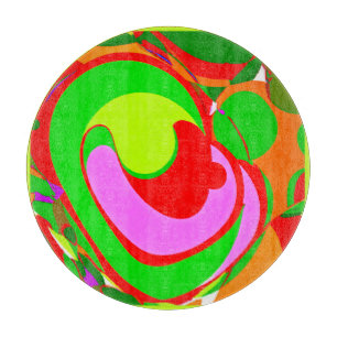 Random Abstract Pattern Cutting Board