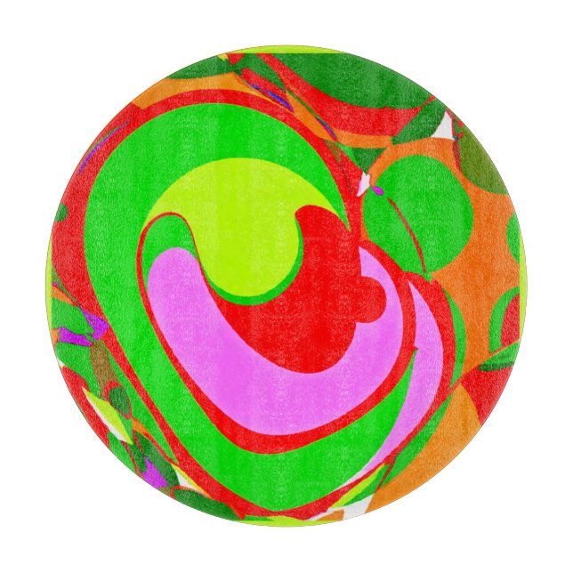 Random Abstract Pattern Cutting Board (Front)