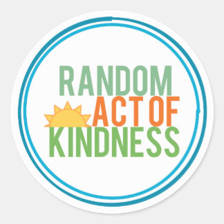 Random Act of Kindness Classic Round Sticker