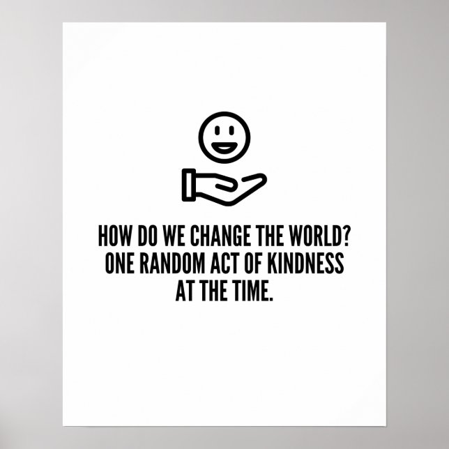 Random act of kindness poster (Front)