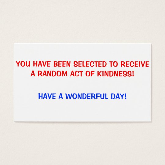 Random Acts of Kindness Cards
