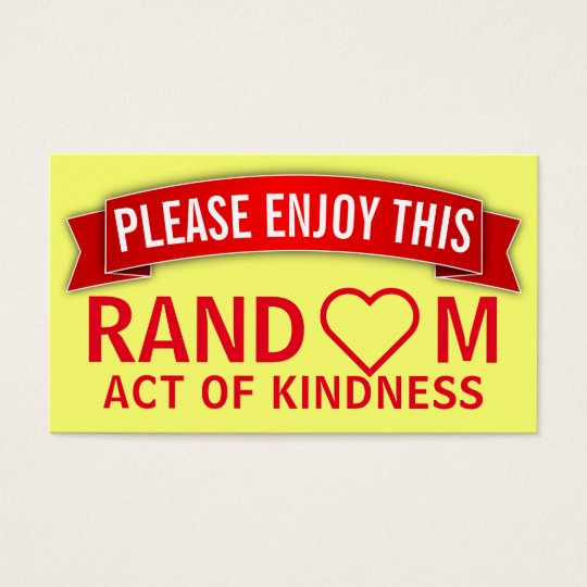 Random Acts Of Kindness Cards