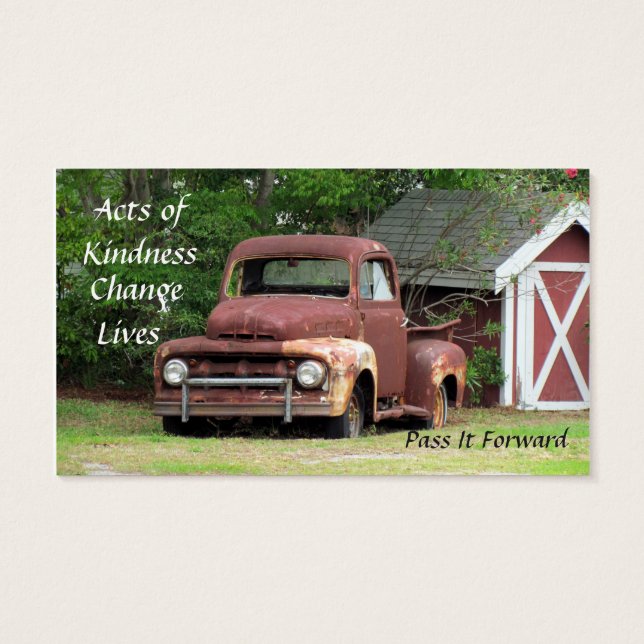 Random Acts of Kindness Cards - The Truck (Back)