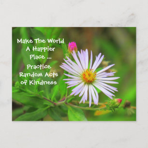 Random Acts of Kindness Postcard (Wildflower)