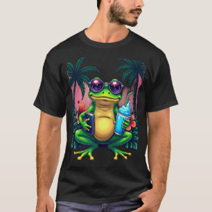 Random Ahh Frog Energy - Y2K Tropical Frog Retro A T-Shirt
