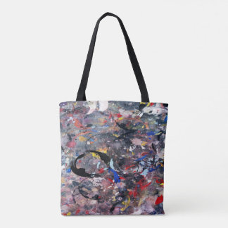 random art tote bag