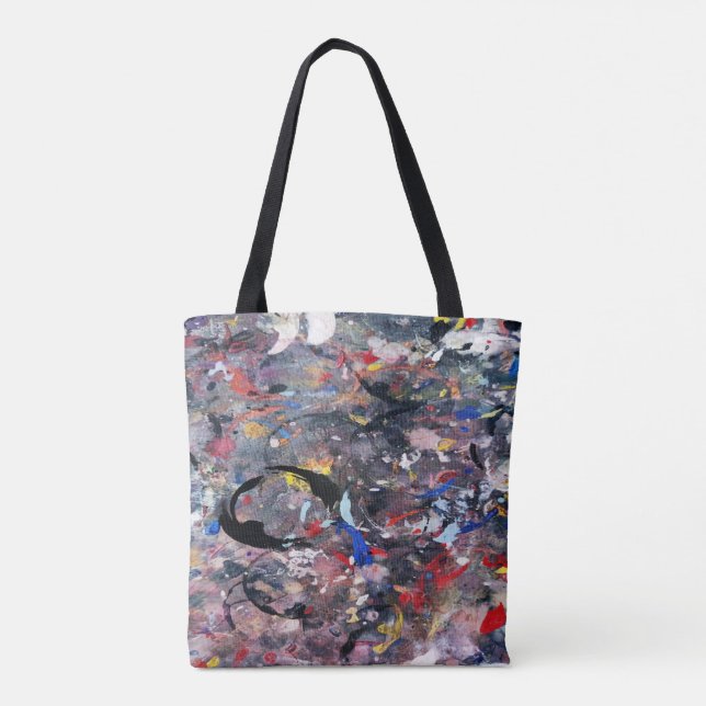 random art tote bag (Back)
