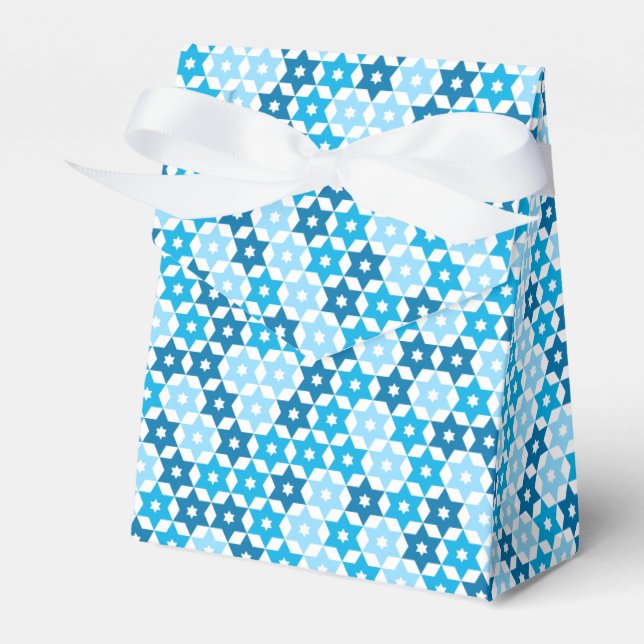 Random Blue Star Of David Favour Box (Front Side)