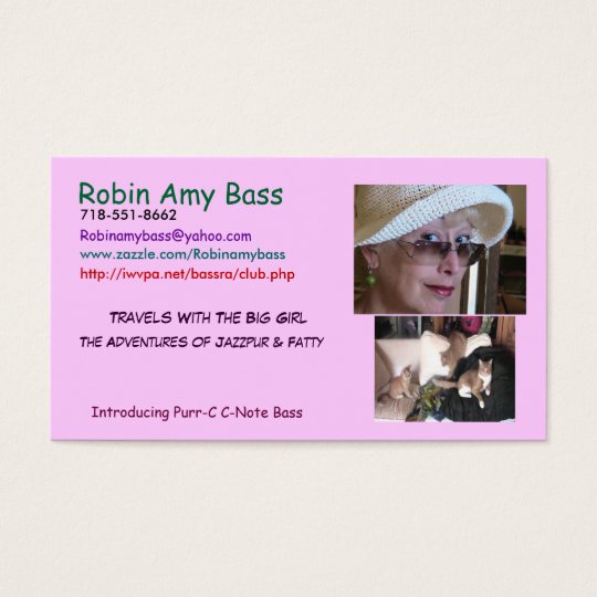 RANDOM CATS IN HAIRBALL ALLEY BUSINESS CARD
